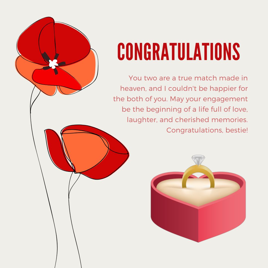 Engagement Wishes for Friend