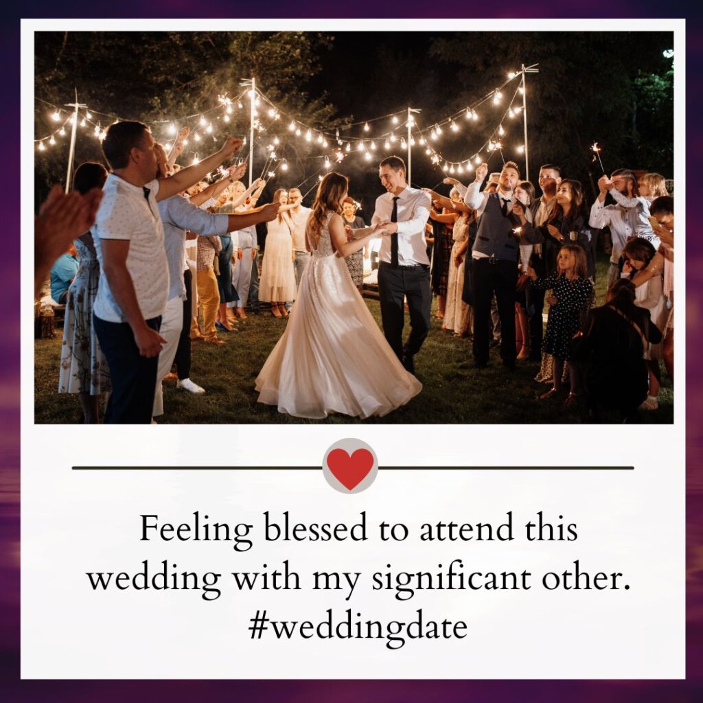300+ Wedding Guest Captions for Perfect Moments 6 Wedding guest captions