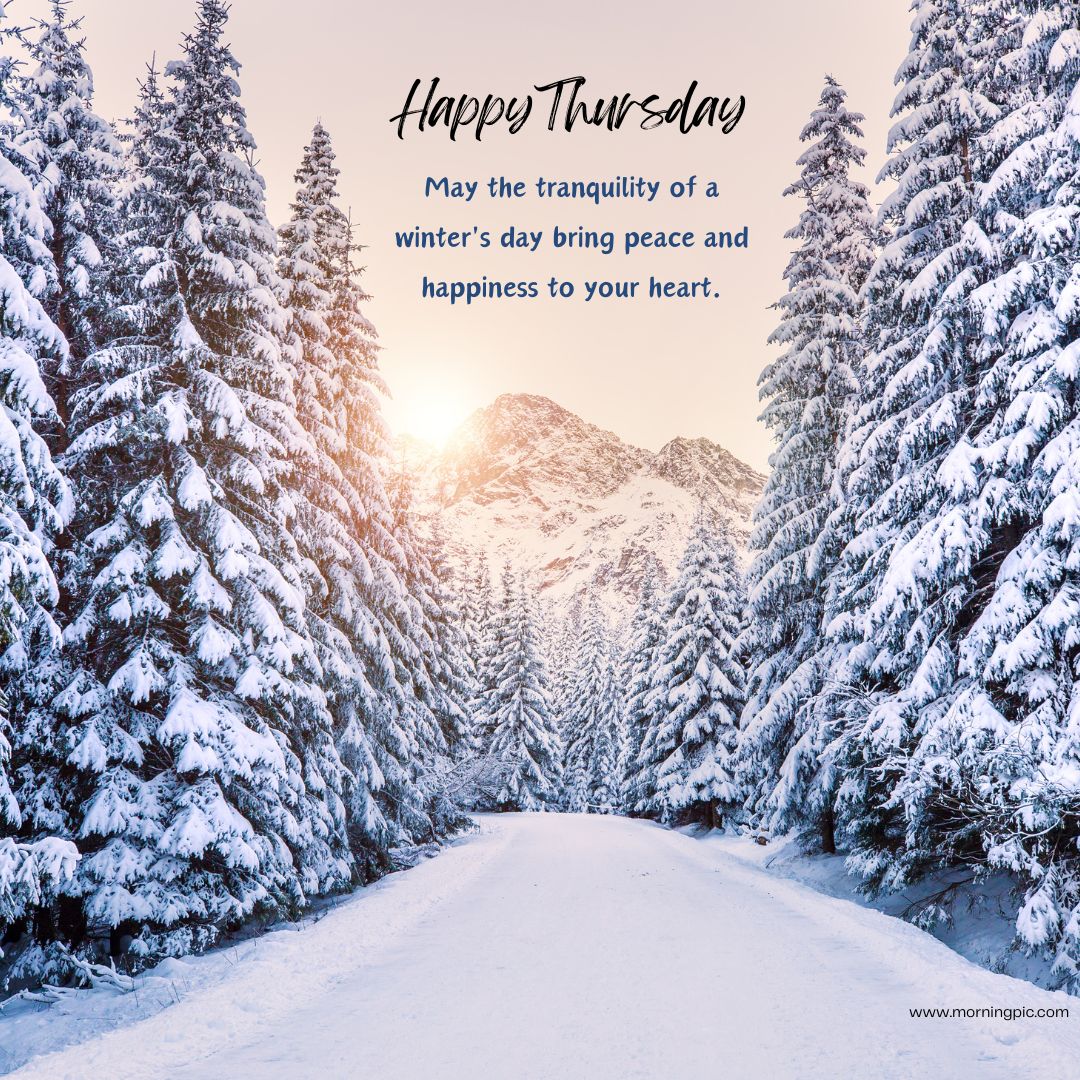 happy thursday images winter