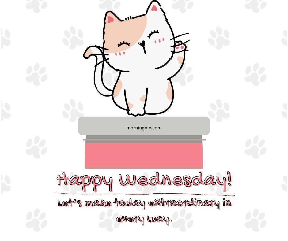 happy wednesday images with cats