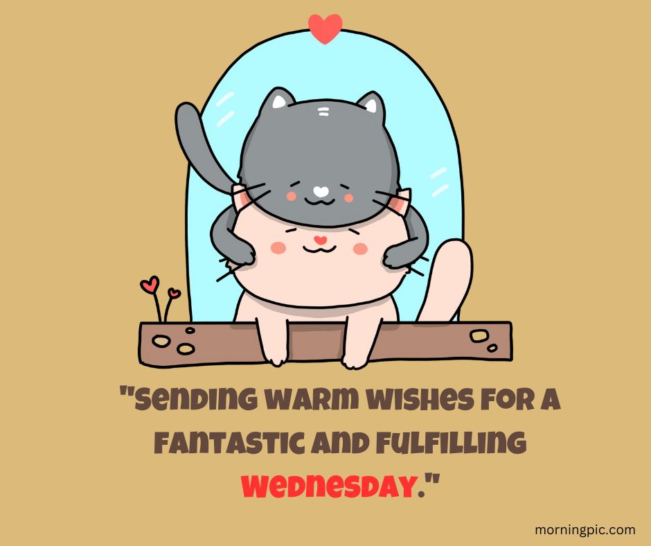 happy wednesday images with cats