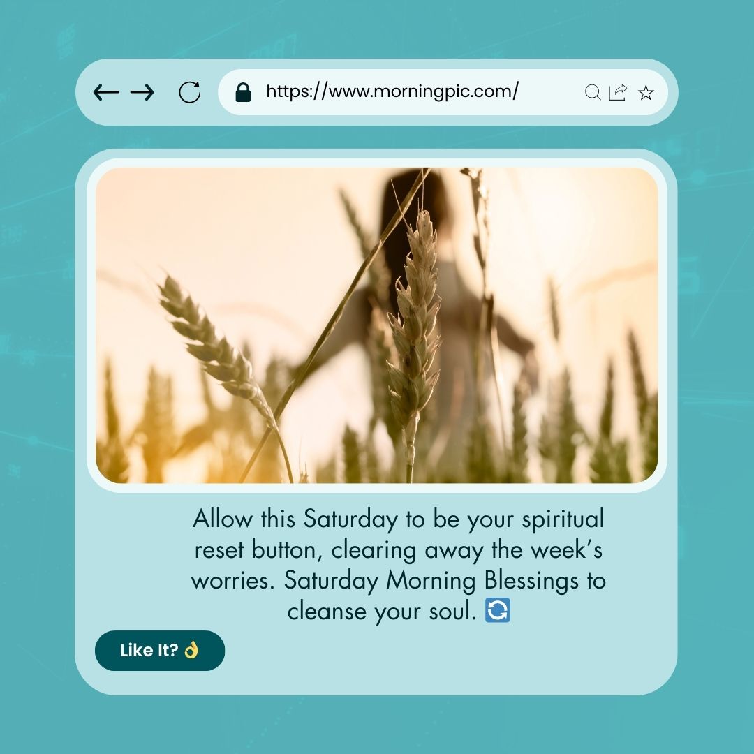 Saturday Morning Blessings