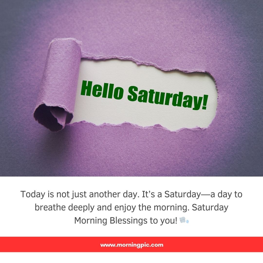 Saturday Morning Blessings