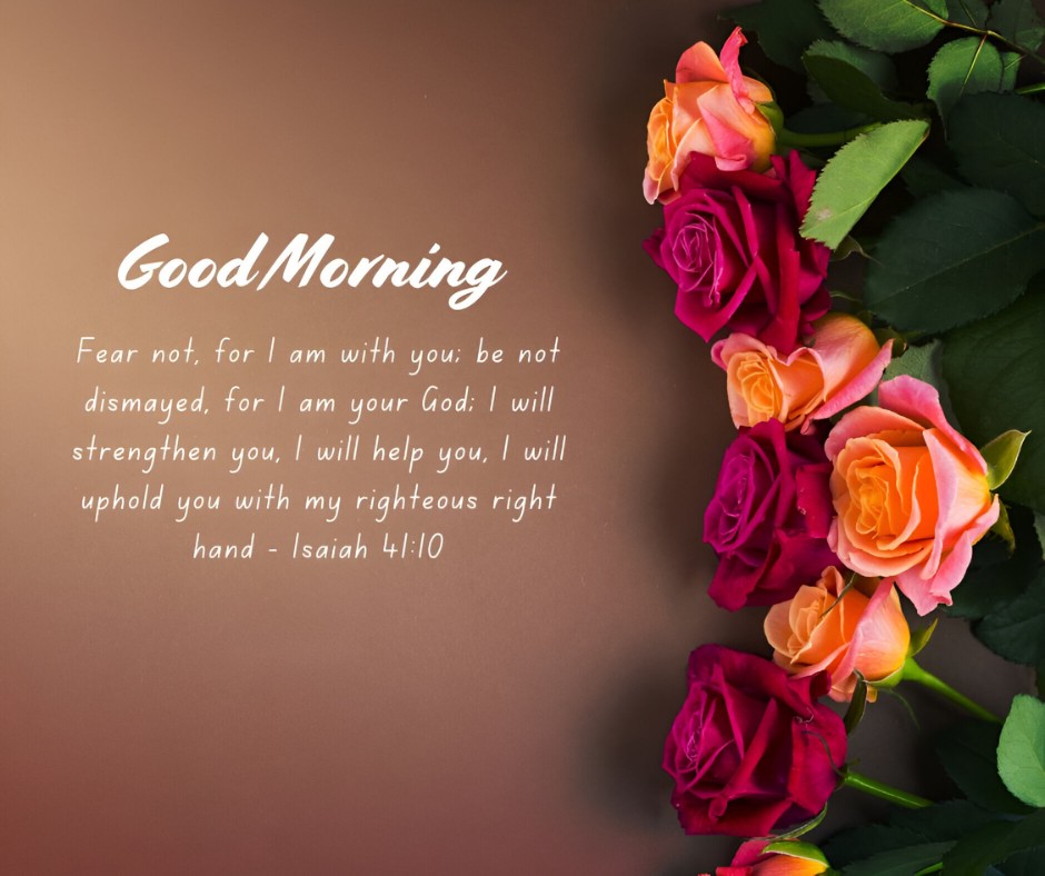 55+ Best Good Morning Bible Verses for a Blessed Day - Good Morning Bible Verses Roses Strength Courage
