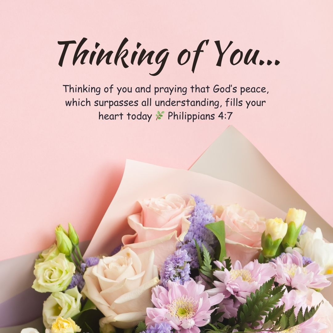 Christian Thinking of You Messages with Faith and Love