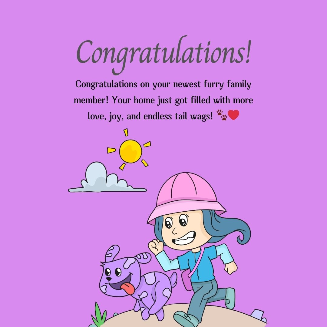 Dog Congratulations Messages to Celebrate Your Furry Family Member