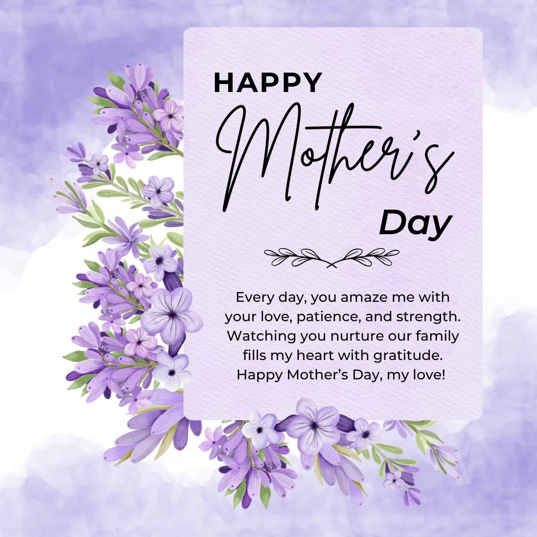 Heartfelt Mothers Day Greetings for Wife Who Inspires