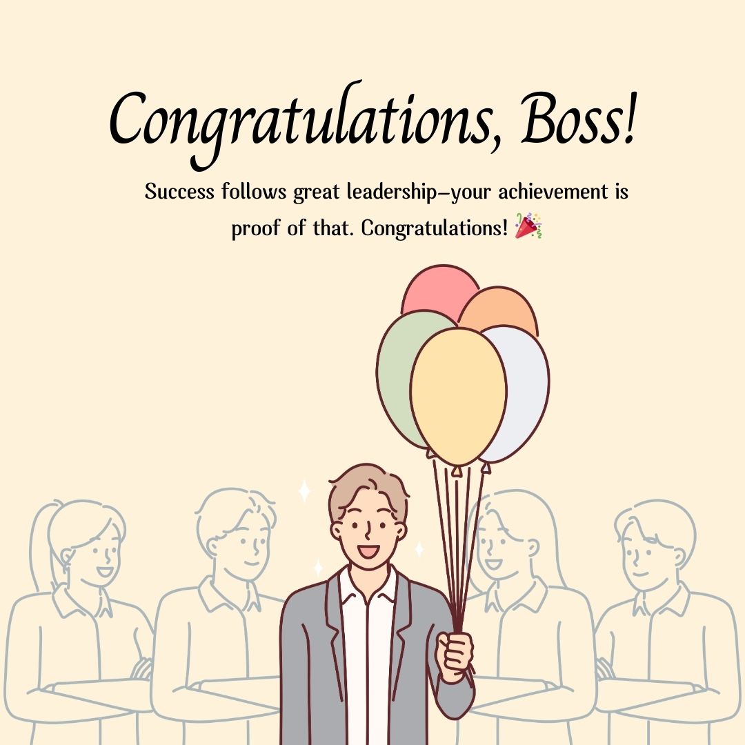 Short and Impactful Congratulations Messages for Boss