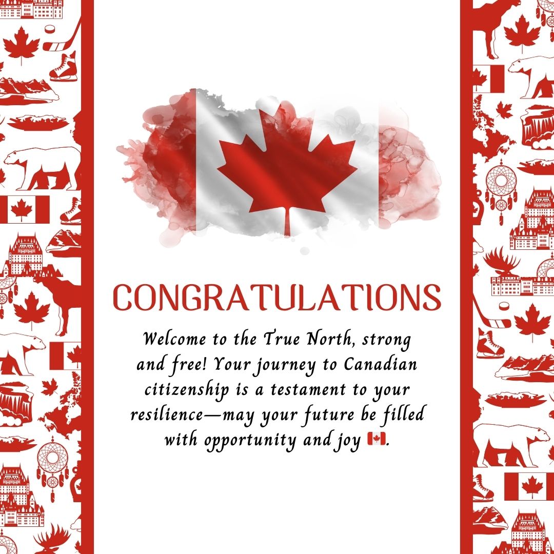 Canadian Citizenship Congratulations Messages
