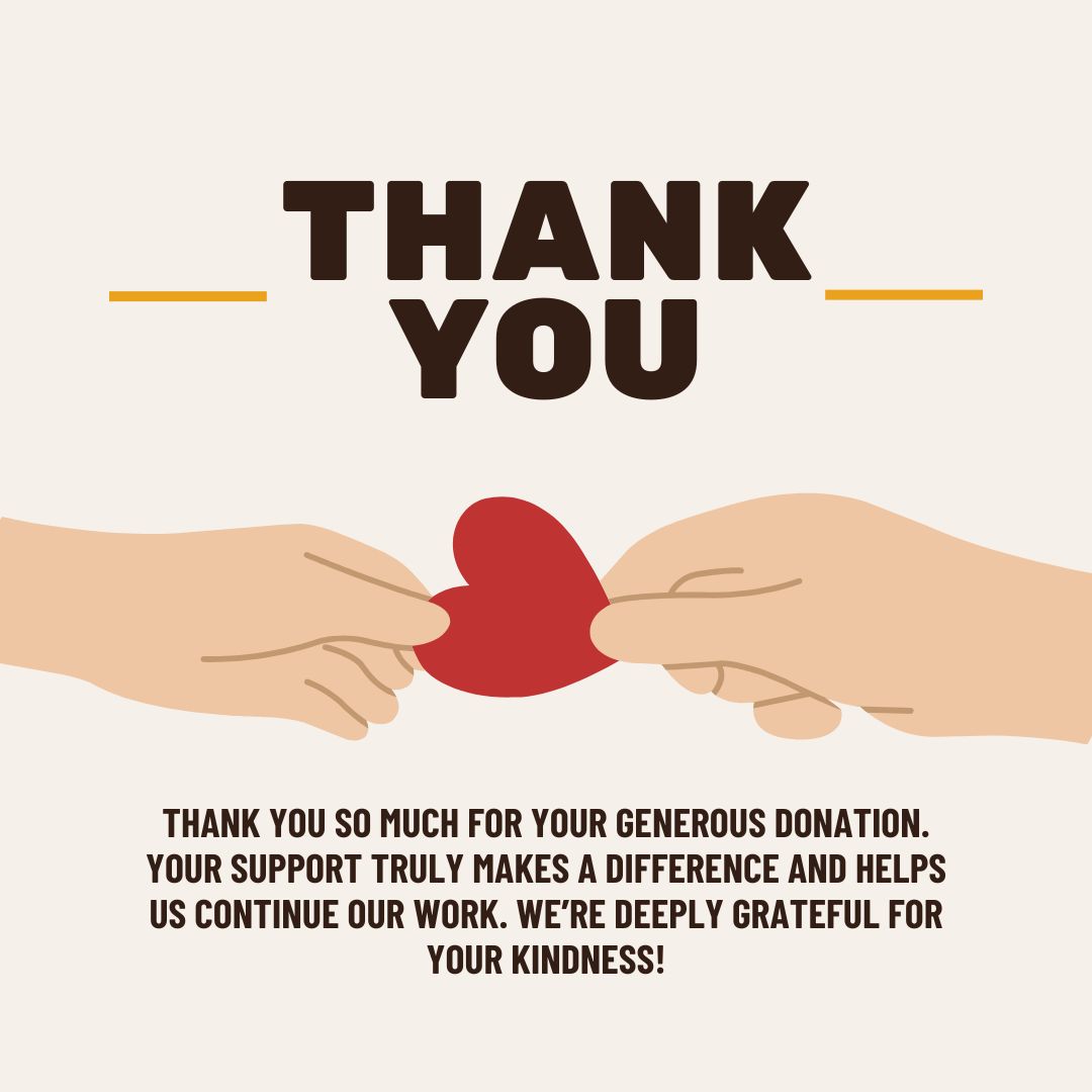 Heartfelt Thank You for Donation Message