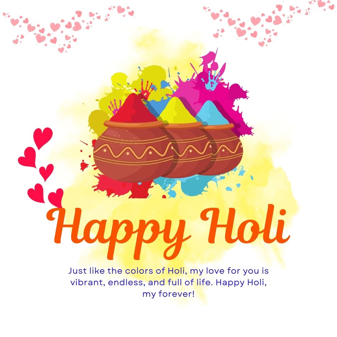 Romantic Happy Holi Love Messages to Brighten Your Partner's Day