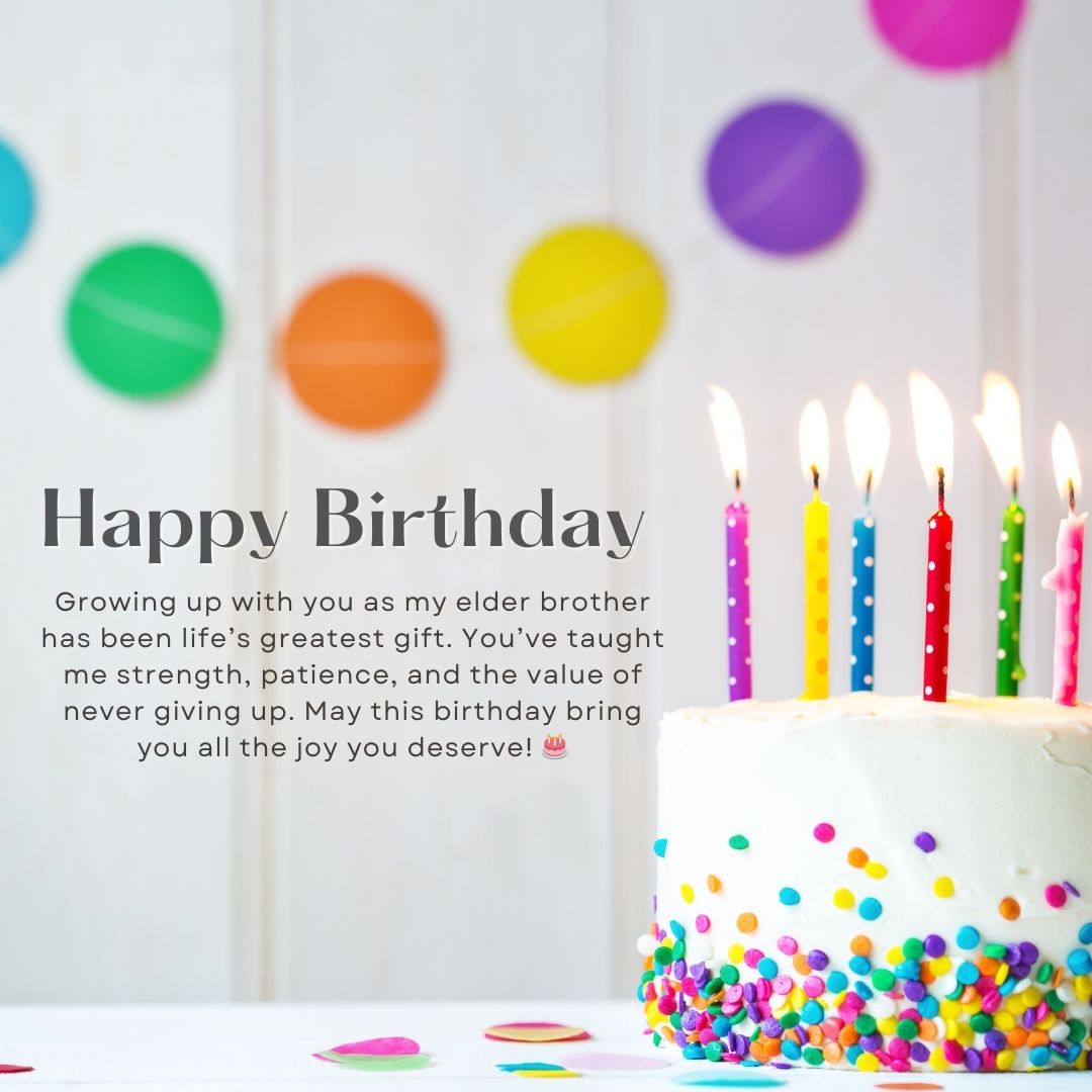 Special Birthday Messages for Your Elder Brother