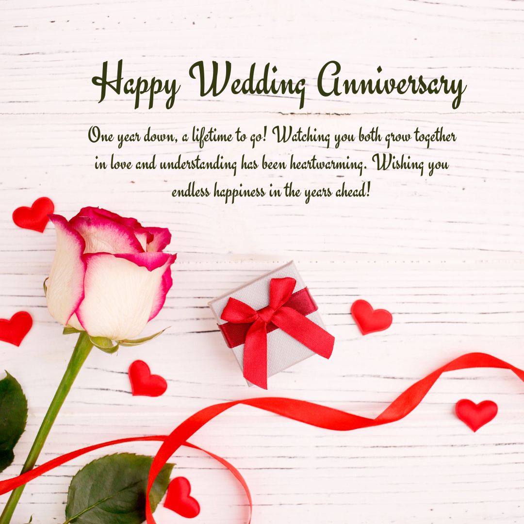 Wedding Anniversary Wishes for Brother Celebrating His First Year of Marriage